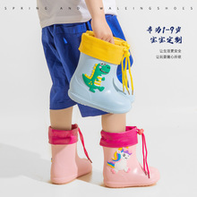 2026新款儿童彩虹马雨鞋幼儿园宝宝EVA男女童马卡龙防滑雨靴水学