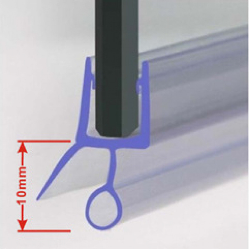 厂家批发跨境热销浴室夹玻璃门下挡水密封条淋浴房浴室底部防水条