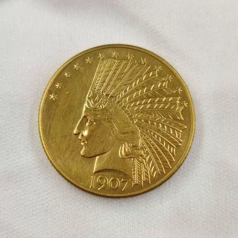 美国印第安人1907年头像版 仿古纪念币可吹响银元厂家批发银元