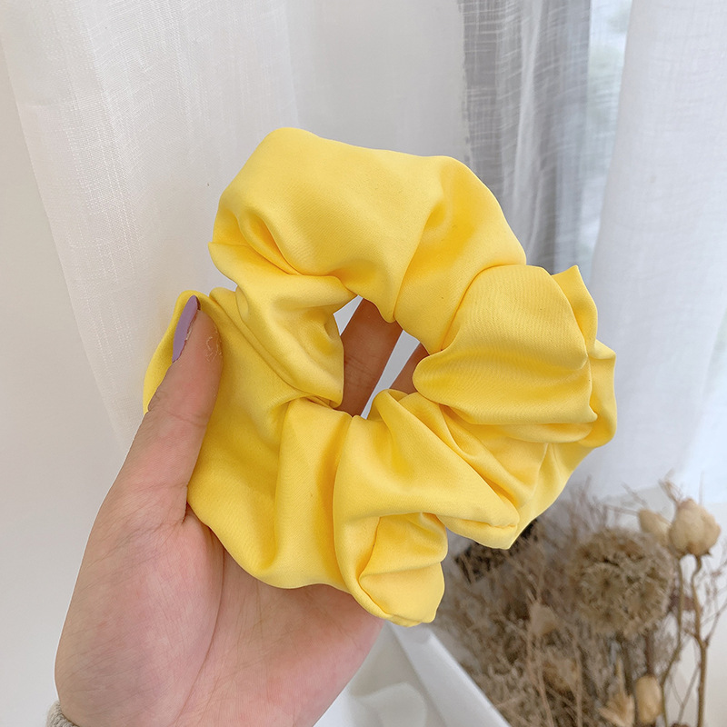 INS cerdo blanco intestino grueso anillo de pelo Super Niña de hadas Corea del Sur Internet celebridad mismo estilo BM intestino grueso anillo de pelo simple cuerda de pelo accesorios para el cabello