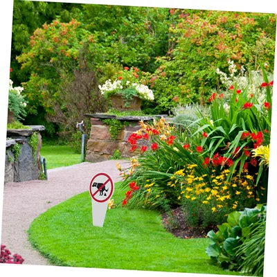 Cross-Border New Lawn Dog Dung Warning sign