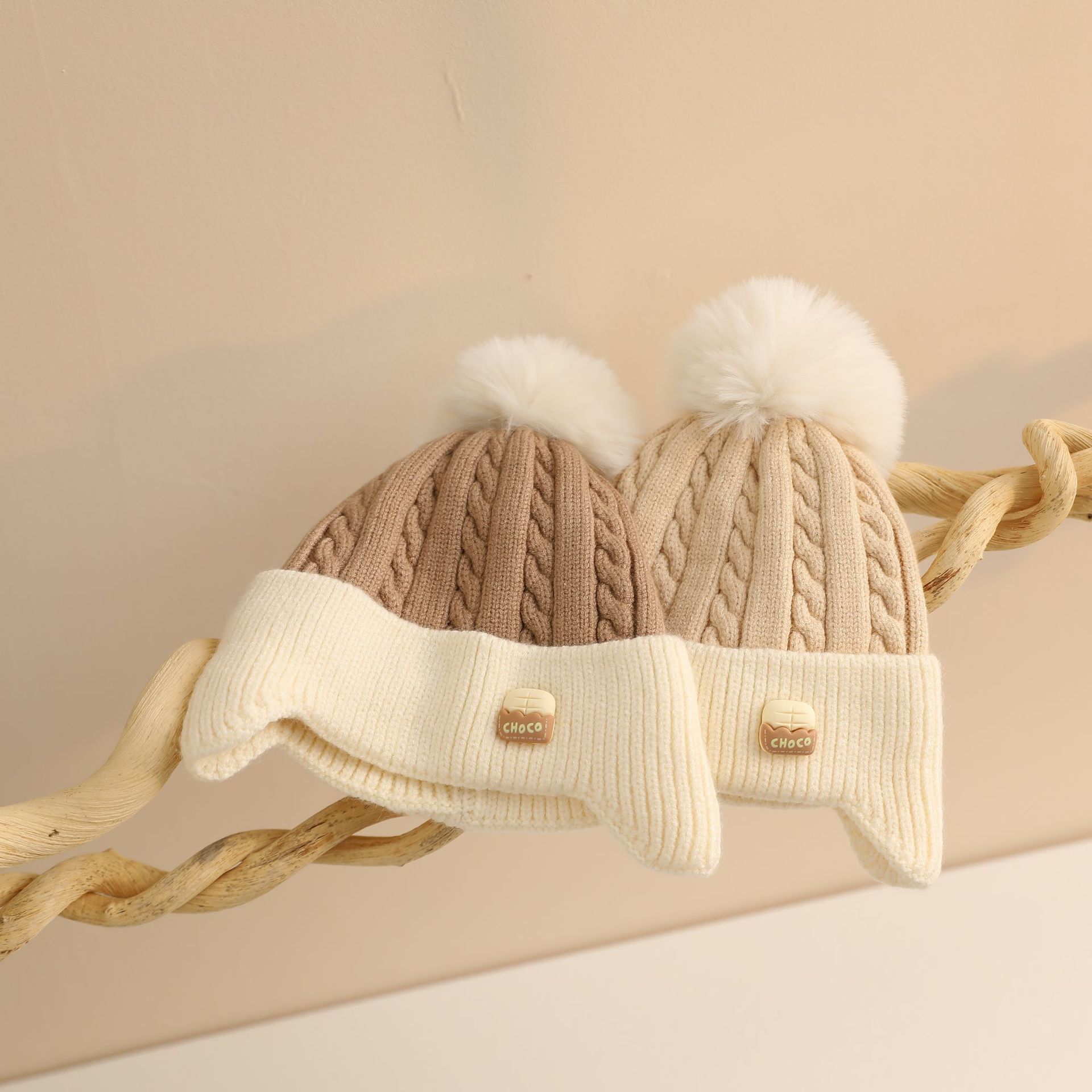 Sombreros para bebés otoño y invierno para niños pequeños niñas invierno abrigo gorras para niños niñas lindas gorras protectoras de orejas
