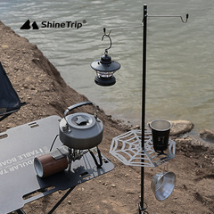 Shanqu Outdoor Aluminum Alloy Light Stand Portable Camping Lighting Fishing Light Desktop LED Telescopic Camping Light Hanger