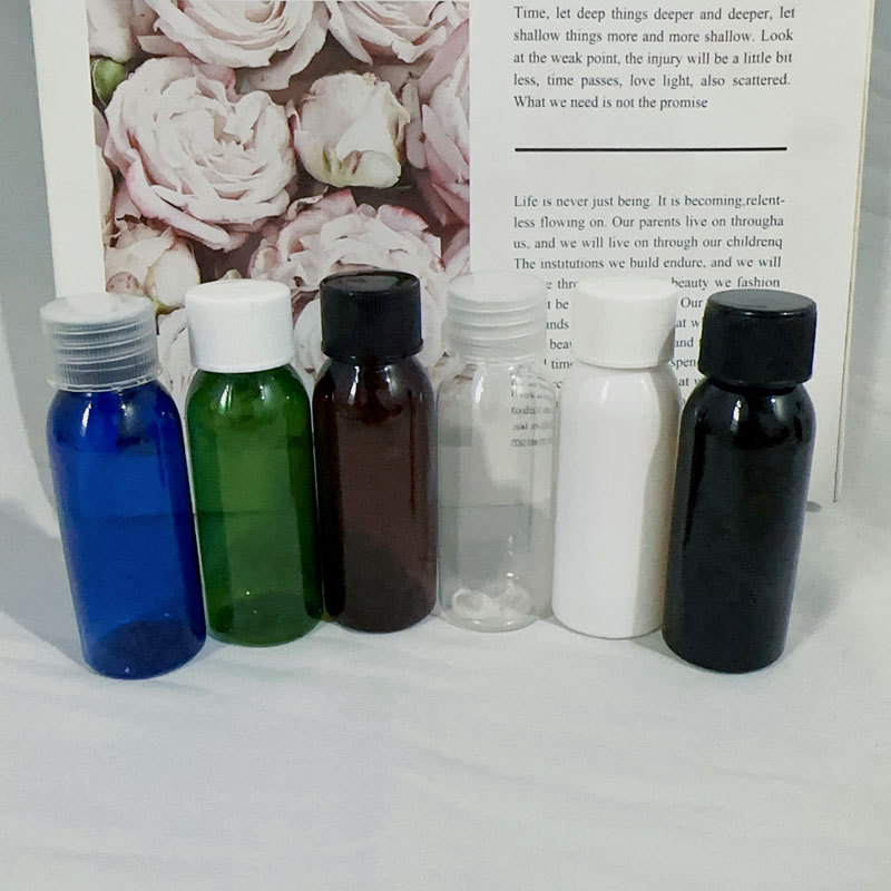 30ml克PET小口透明塑料分装圆肩瓶小瓶固体液体水剂样品瓶空瓶子