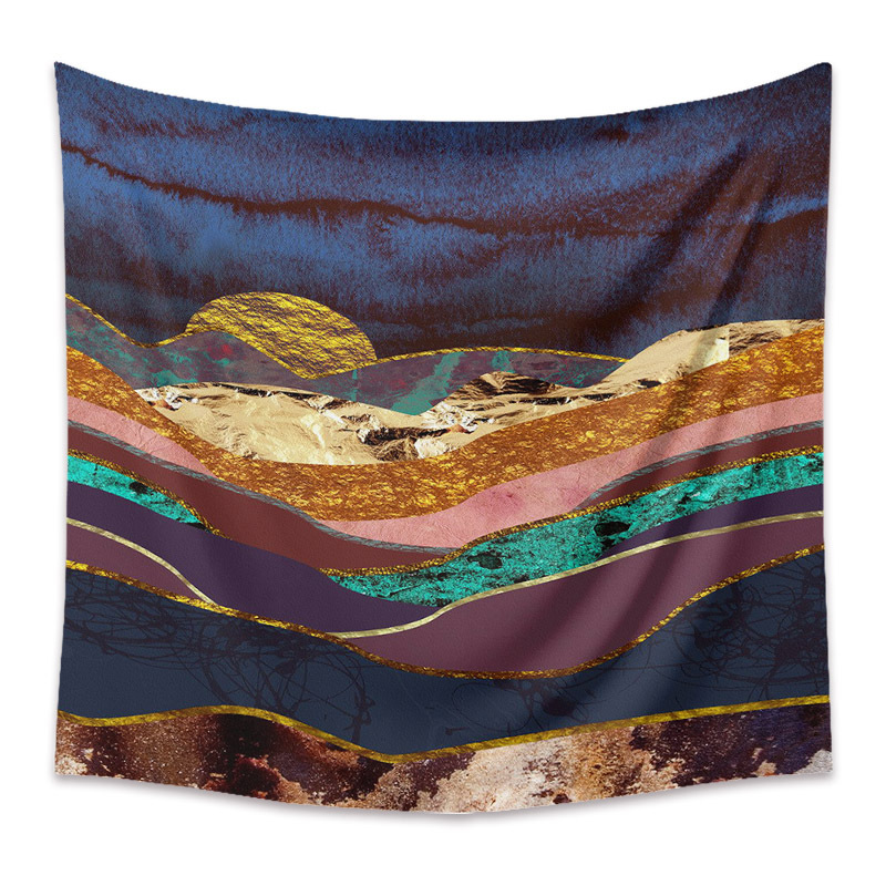 Bohemian Moon Mountain Painting Wall Cloth Decoration Tapestry Wholesale Nihaojewelry display picture 164