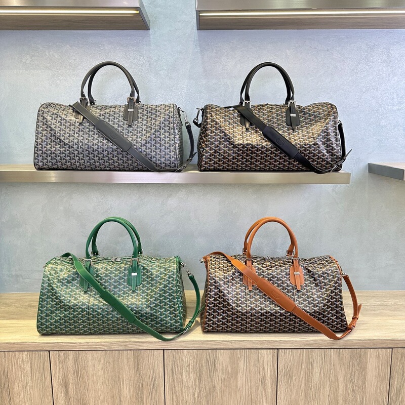 Cotton and Linen Goyard Goya Bag Large Capacity Travel Bag Luggage Storage Bag Portable Travel Bag Dog Teeth Bag Tote Bag