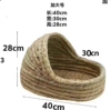Big straw slippers