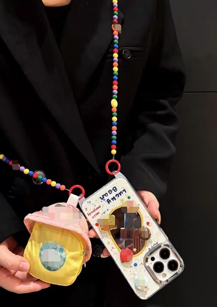 Las flores de dopamina de color estilo ins son adecuadas para Apple 16/15 funda para teléfono móvil iphone14 estéreo 16ProMax hembra