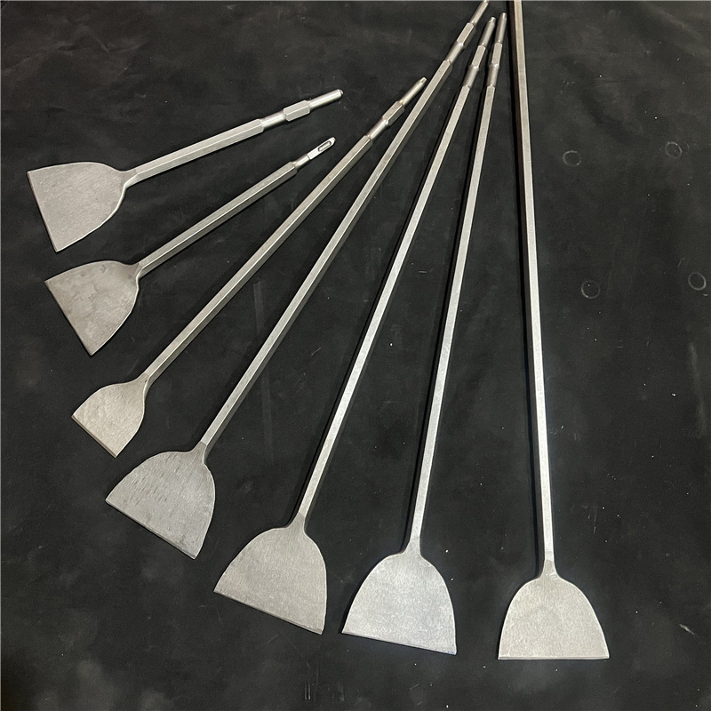 加长加宽凿圆方柄扁凿钢凿扁烙钢超尖扁凿头电搞头镐头线槽宽