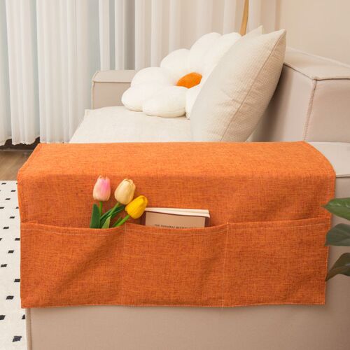 Summer Instagram Sofa Armrest Cover Cloth Widen Fake Hemp Dustproof Cover Towel Case Pad Summer Universal Non-slip Towel