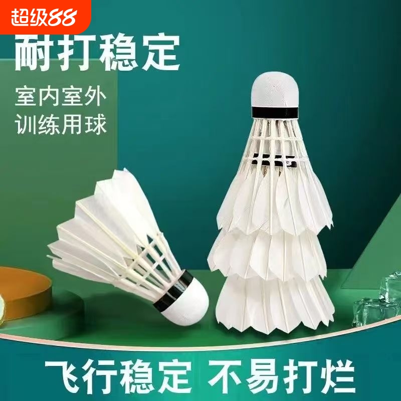 Authentic Badminton Balls, Indoor and Outdoor Training Balls, 6 Pieces, 12 Pieces, Windproof, Stable and Not Easy to Break