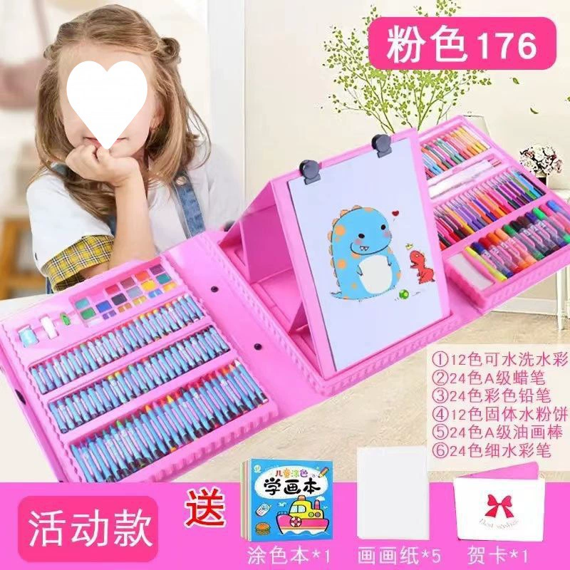 Игрушка, подарочная коробка, детские цветные карандаши