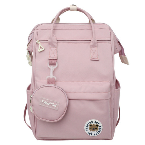 Manufacturer wholesale forest style literary girls backpack Korean version large capacity middle school and high school student school bag trendy casual bag