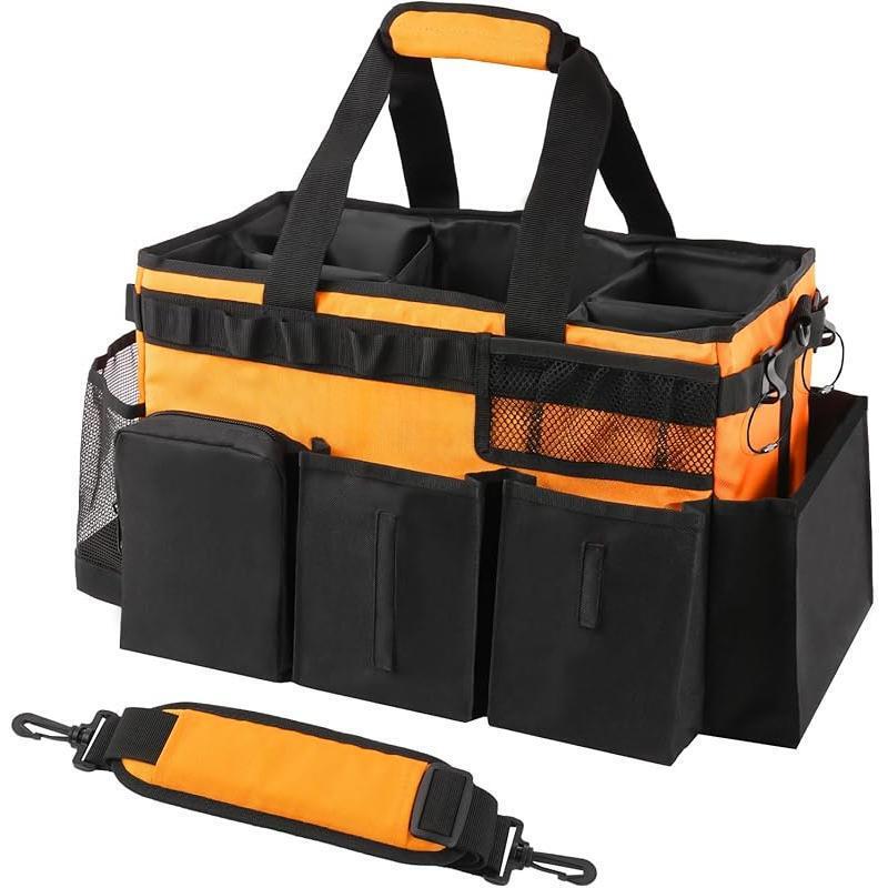 Wearable Cleaning Caddy Bag Supplies Organizer with Handle &|undefined
