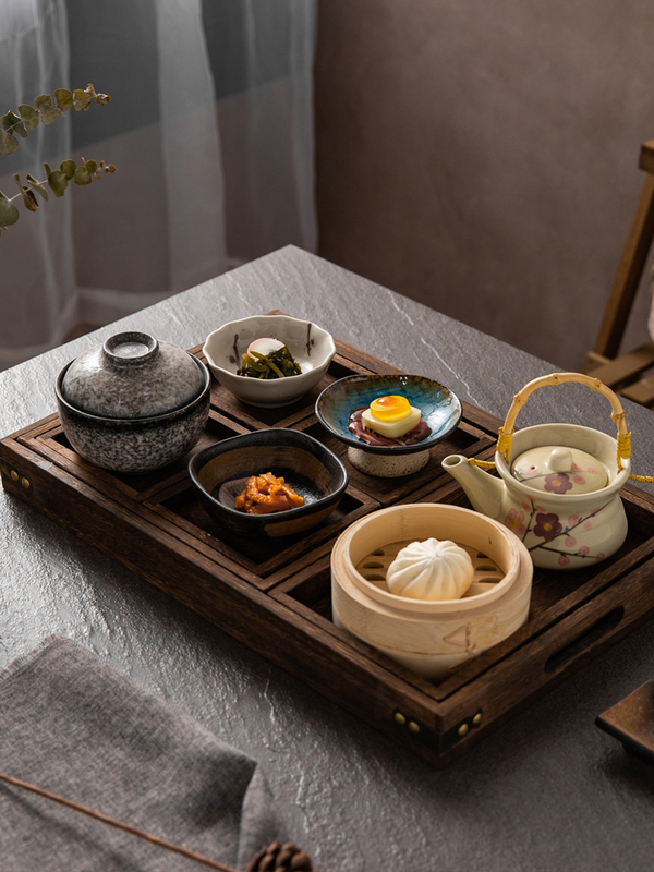 B&B Tableware Set, Postpartum Care Center Single-Person Package, Ceramic Soup Bowl with Lid for Postpartum Use