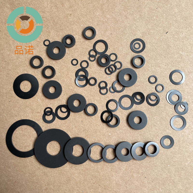 黑色石墨垫片尼龙绝缘垫圈耐磨耐高温螺丝垫圈塑胶垫片密封圈超薄