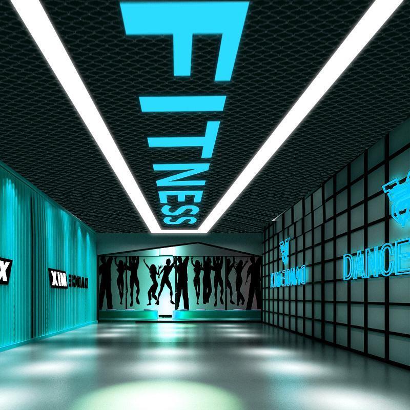 New Modern Minimalist LED Ceiling Light with Alphabetical and Numeric Design, Suitable for Gyms, Shopping Malls, Shops, Supermarkets, Corridors, and Aisles