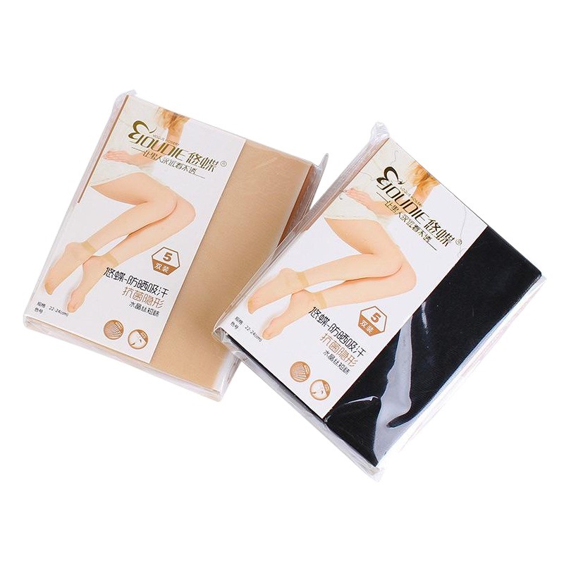 Calcetines de las mujeres del verano medias cristal transparente piel delgada color transpirable invisible Venta Directa fábrica