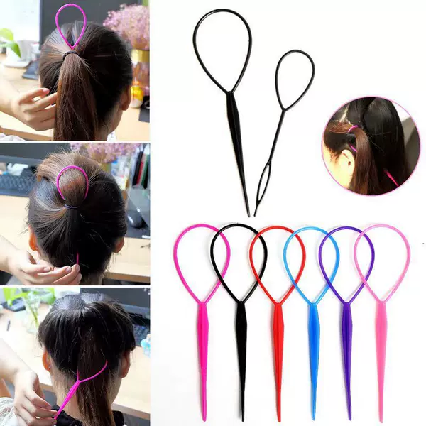 Hair Twister Two-piece Set of Hair Puller, Kidsren's Hair Braiding Artifact, Hair Puller, Hair Tying Tool, Hair Piercing Needle, Hair Stick