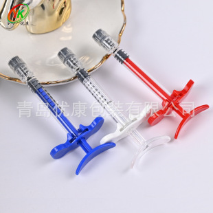 Spot 1ml Luer Lock Pre-Filled Hyaluronic Acid Water Light Needle Beauty Packaging Material Glass Syringe Spiral Mouth