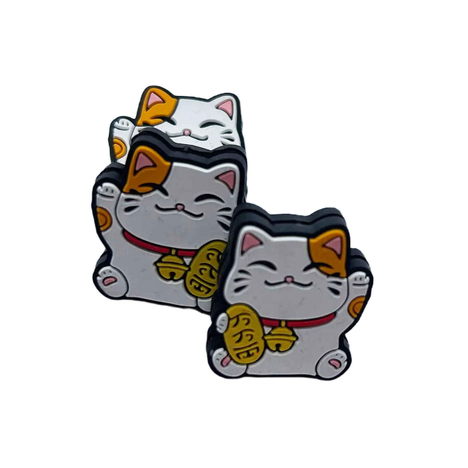 New Ready-Made Lucky Cat Tennis Racket Shock Absorber Silicone Tennis Racket Shock Absorber Cartoon Racket Accessories