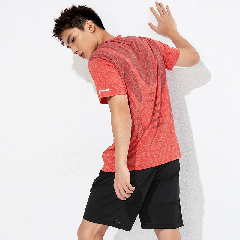 De secado rápido camiseta de los hombres 2022 verano nuevos deportes marca de moda de los hombres más tamaño camiseta fitness deportes cuello redondo superior de los hombres