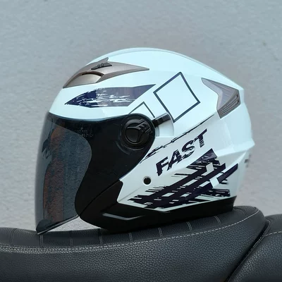 Supply 3/4 Helmets Half | Motosiklet kaskı (dəbilqə) - bailan-fast-brown-lenses-m57-58
