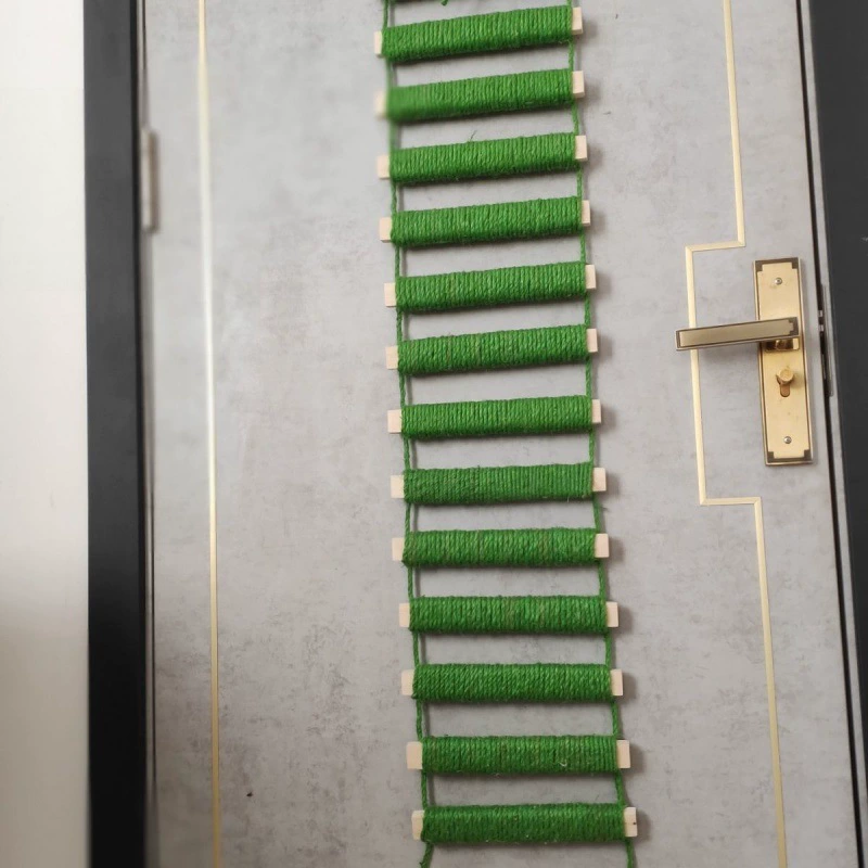 Лестница для домашних животных из цельного дерева, мягкая веревка для кошек, гамак для кошек, подвесная рамка для лазания для кошек, кошачье гнездо, пеньковая веревка, мягкая подвеска для кошек, мост для кошек