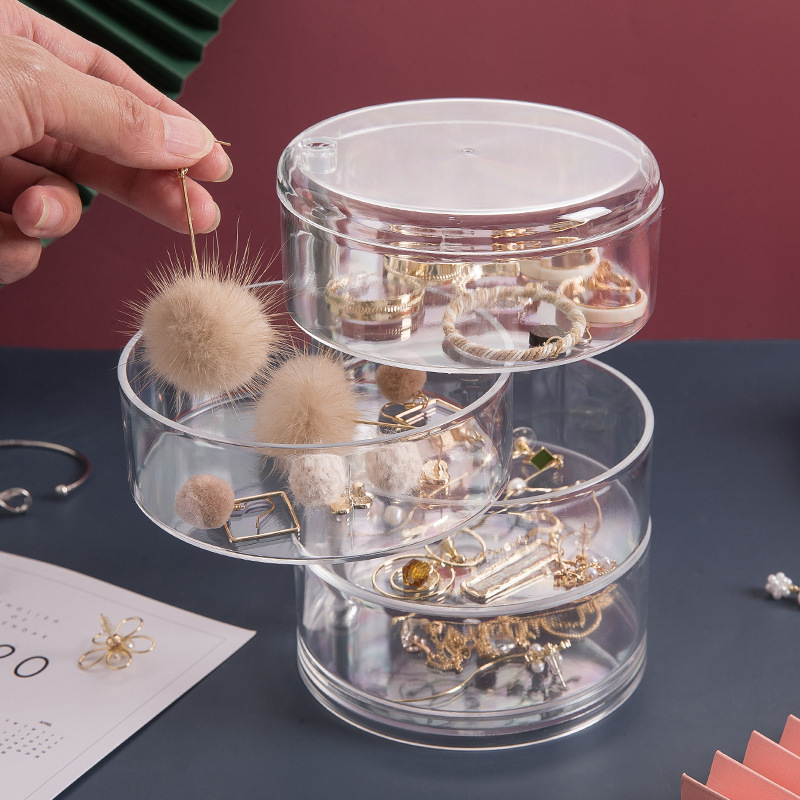 Rotating transparent first jewelry box D...