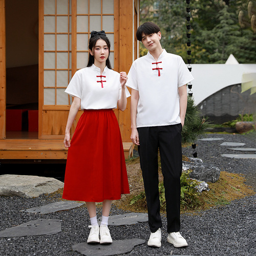 Choral poetry recitation competition uniforms for students, sports meet performance costumes, junior high and high school graduation class outfits, long dress sets