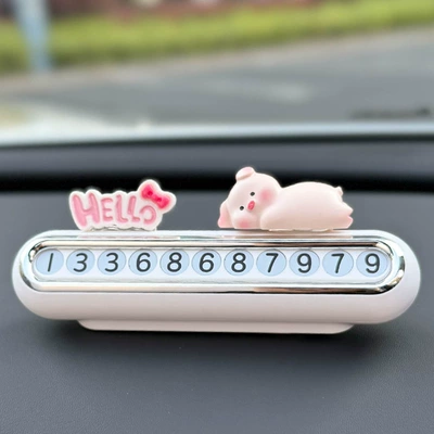 parking number plate for | Nömrəli dayanma kartı - parking-sign-white-little-piggy-lying-down