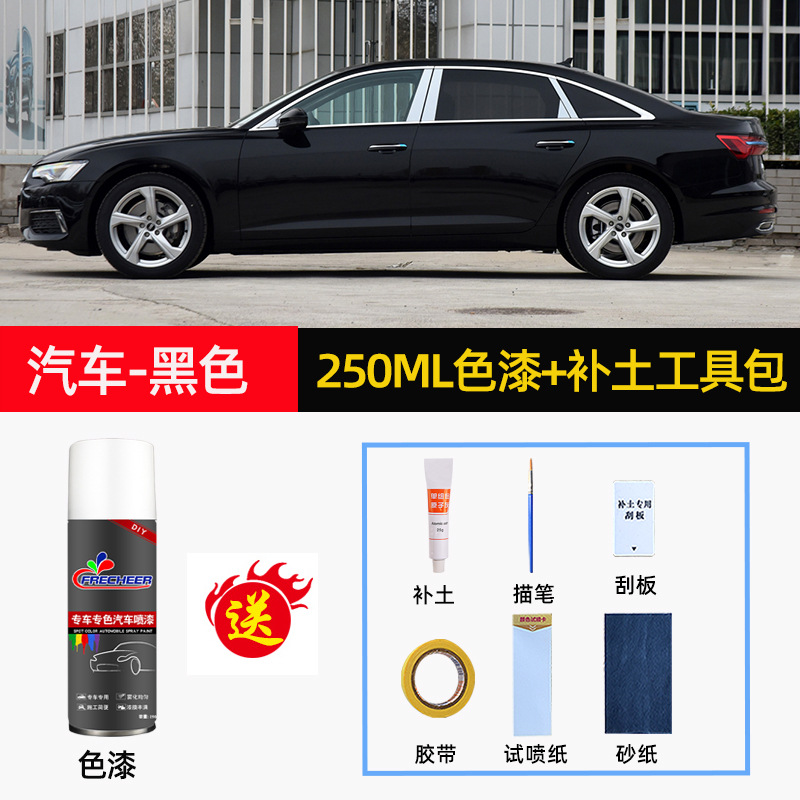 Peihui repair paint - black-special-250ml-paint-putty-tool-kit
