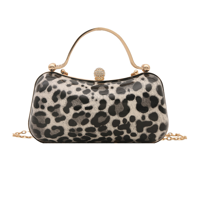 Borsa a spalla donna vintage stampa leopardata borsa elegante_voghion.com