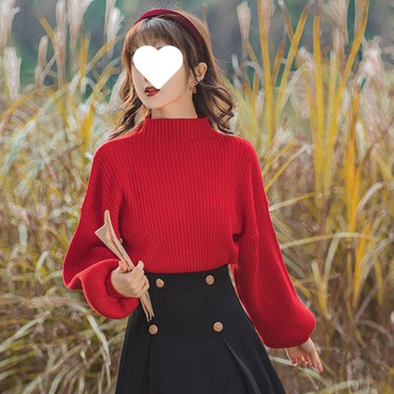 레드 탑 싱글 피스 루즈 버전