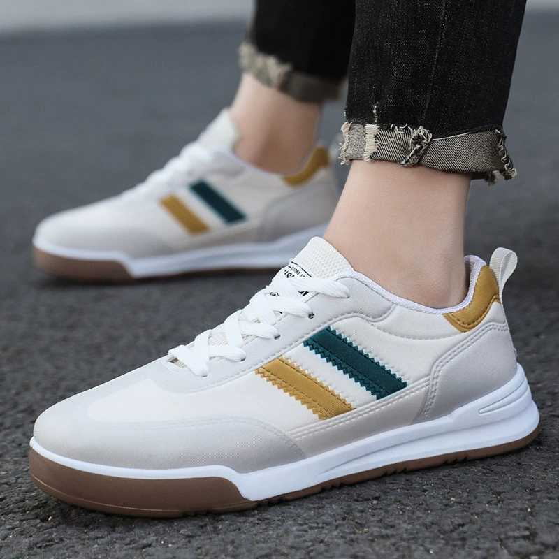 Мужские кроссовки 2025: новая модель, кеды в стиле немецких тренировочных кроссовок, ретро-тренд, дышащие повседневные кеды из канваса для мужчин