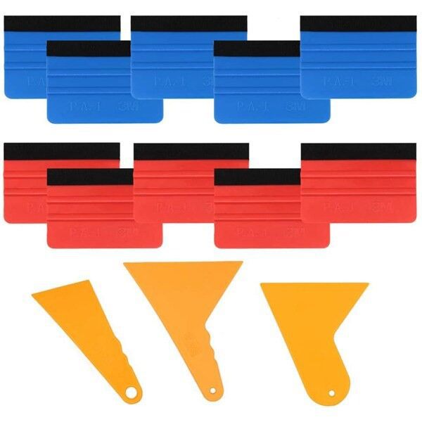 13件套毛毡边缘刮刀汽车包装工具套件车窗贴膜贴膜贴膜工具