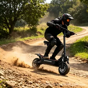 BOYUEDA dual-drive off-road electric scooter, long battery life, foldable design, and supports OEM/ODM