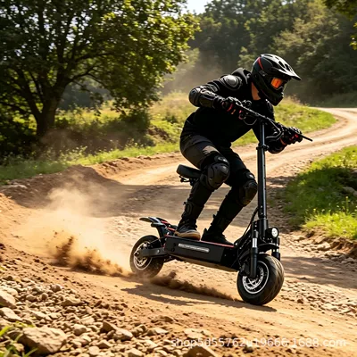 BOYUEDA dual-drive off-road electric scooter, long battery life, foldable design, and supports OEM/ODM