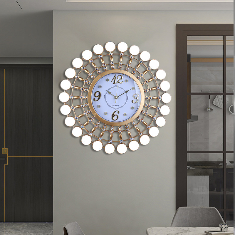 Reloj de pared decorativo retro para hogar, marco digital con diseño estereoscópico, reloj de cuarzo de escaneo preciso hueco