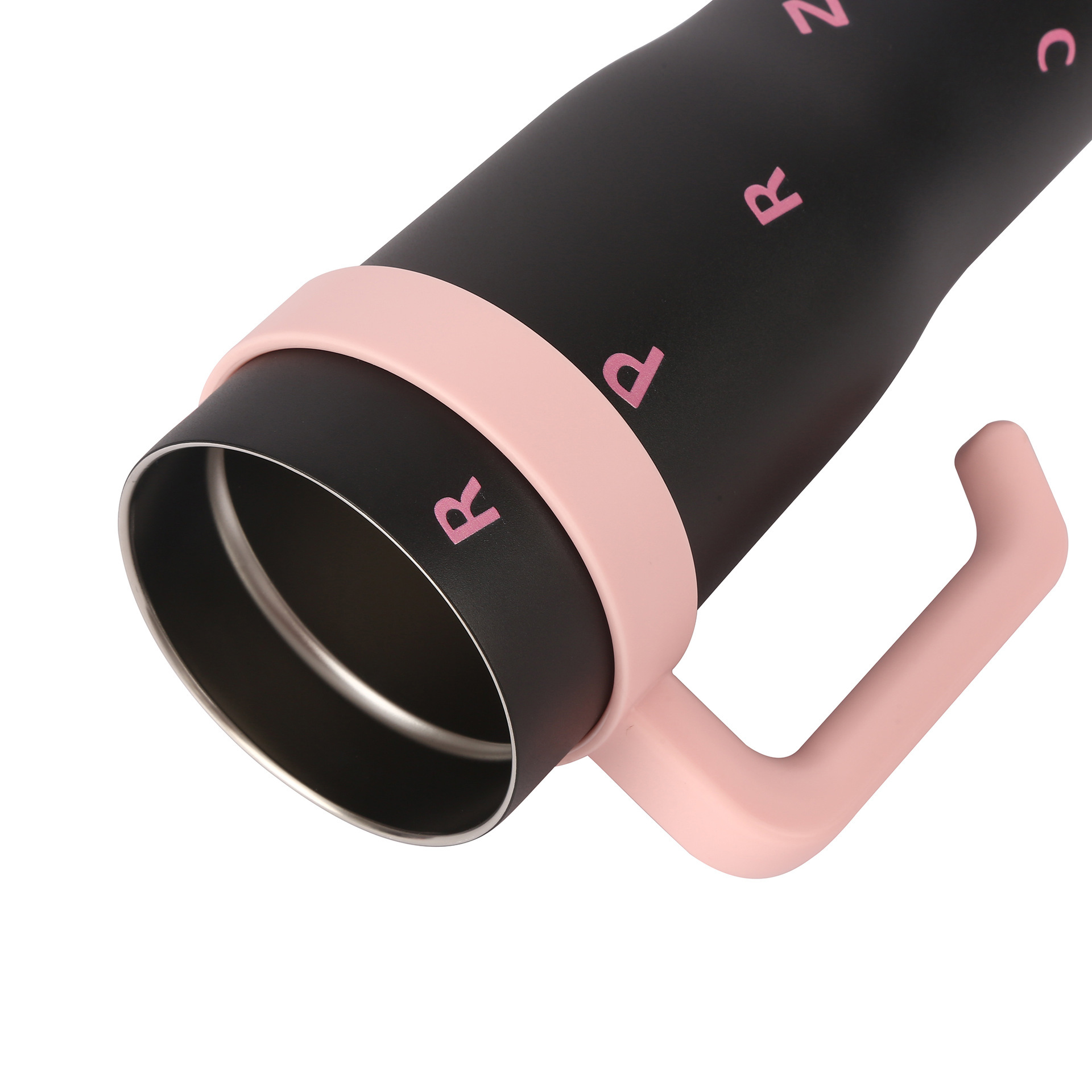 Nuevo 40oz taza de automóvil polvo negro taza de hielo 304 taza de aislamiento de acero inoxidable de gran capacidad taza de paja mac