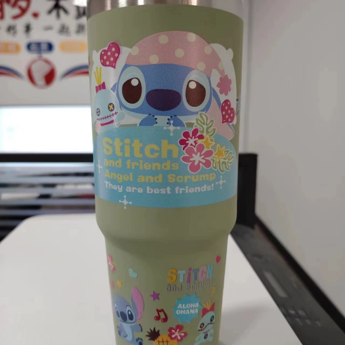 Термос-вакуум 30 oz с мультяшным рисунком, нержавеющая сталь AISI 304, двойные стенки