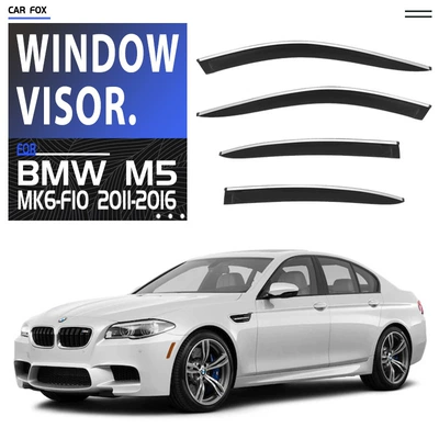 Suitable for Bmw M5, Rain shield - standard-packaging-without-logo-bmw-m5-mk6-f10-2011-2016-plexiglas-with-bright-strips-rain-shield