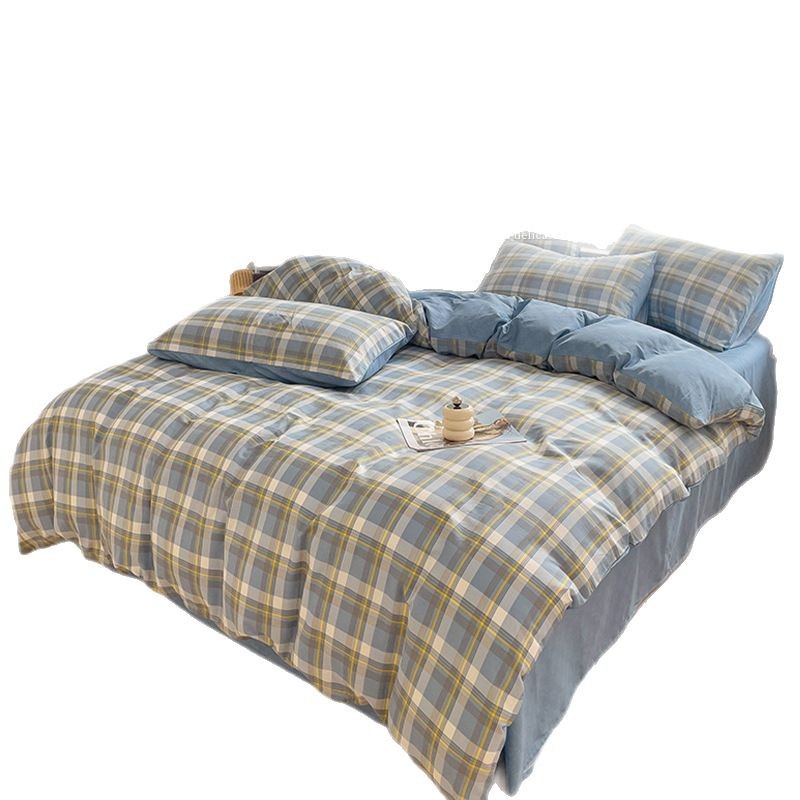 Cama de algodón de cuatro piezas set2025 nuevo algodón colchón sábanas de dormitorio caseras set de tres piezas