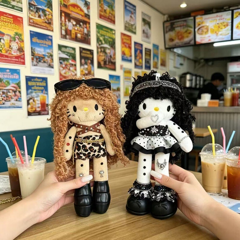 Original Design Heavy-Duty Rhinestone Curly-Haired Long-Legged Kitty Bag Pendant Leopard Print Mini Skirt Cat Plush Toy Keychain Original Design Heavy-Duty Rhinestone Curly-Haired Long-Legged Kitty Bag Pendant Leopard Print Mini Skirt Cat Plush Toy Keychain
