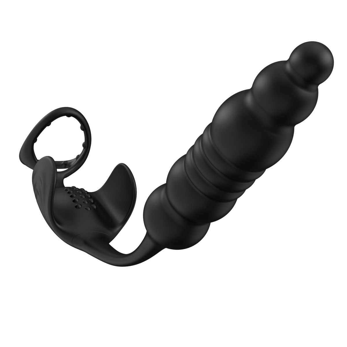 App-Controlled Telescopic Prostate Massager with Vibrating Rear Plug, Silicone — detail image 19
