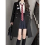 新款中长款冬季学院风大衣