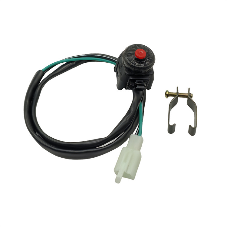 Motorcycle off-road vehicle modification parts handlebar faucet fixed start ignition horn overtaking light self-resetting switch