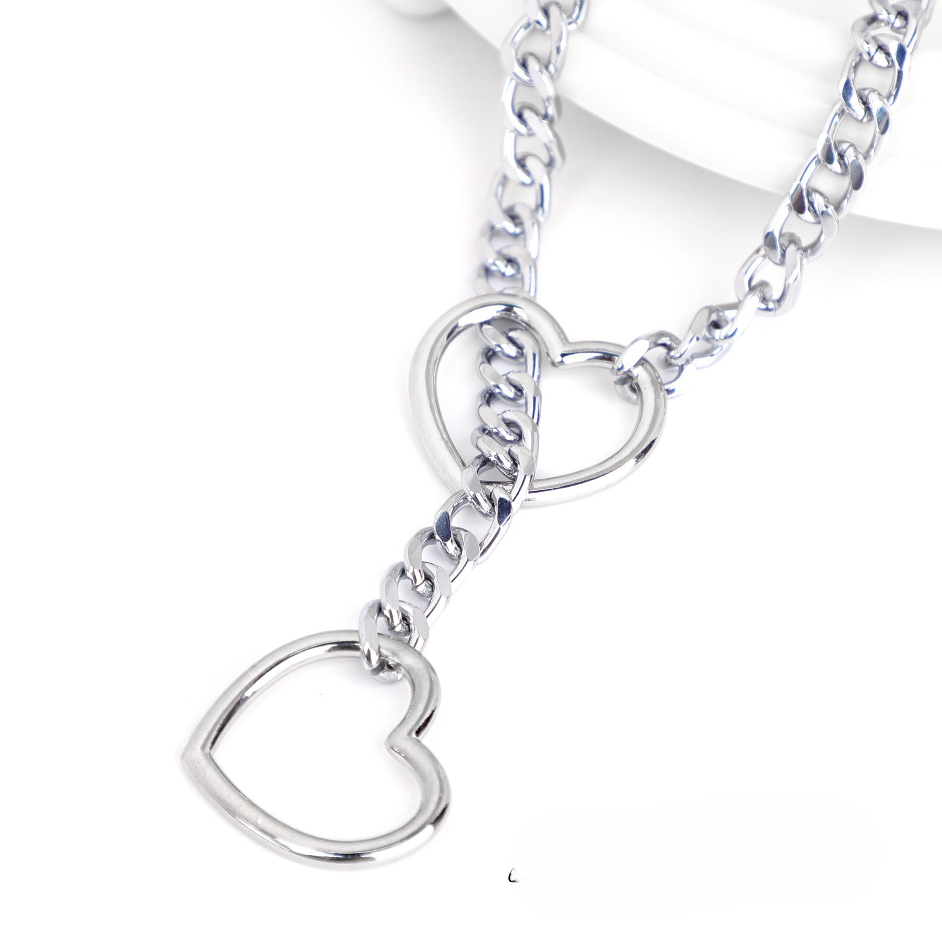 Metal Chain Traction Collar for Adult Role Play — detail image 5