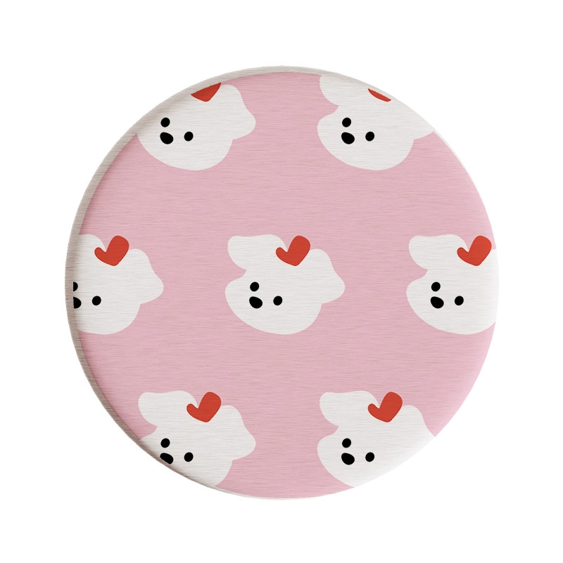 Posavasos de café de oficina de dibujos animados, posavasos de escritorio, posavasos de agua redondos, almohadillas absorbentes de agua de barro de diatomeas, encimera de secado rápido