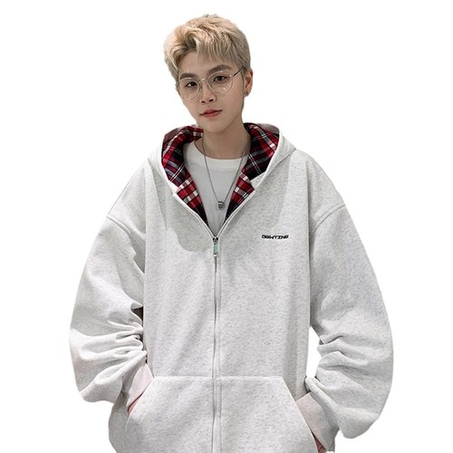 Evergreen Tree - 0983 - 36 Hooded Sweatshirt Open Jacket Unisex Loose Minimalist Trendy